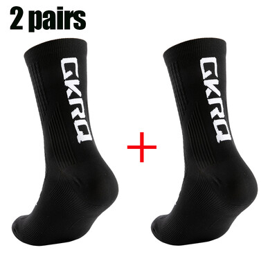 2 para GKRQ Nove biciklističke čarape Biciklističke medicinske sestre Kompresijske cestovne bicikle za trčanje Mtb do koljena Bijele Sportske Smiješne marke Crne