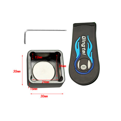 Držiak na kriedu na biliardové tágo, športové príslušenstvo na snooker, prenosná úložná skrinka na biliardové tágo, skrinka na kriedu z hliníkovej zliatiny, držiak na kriedu na biliardové tágo