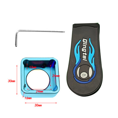 Držiak na kriedu na biliardové tágo, športové príslušenstvo na snooker, prenosná úložná skrinka na biliardové tágo, skrinka na kriedu z hliníkovej zliatiny, držiak na kriedu na biliardové tágo