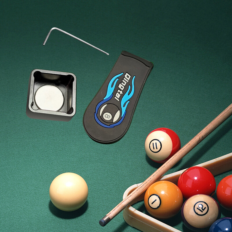 Držiak na kriedu na biliardové tágo, športové príslušenstvo na snooker, prenosná úložná skrinka na biliardové tágo, skrinka na kriedu z hliníkovej zliatiny, držiak na kriedu na biliardové tágo