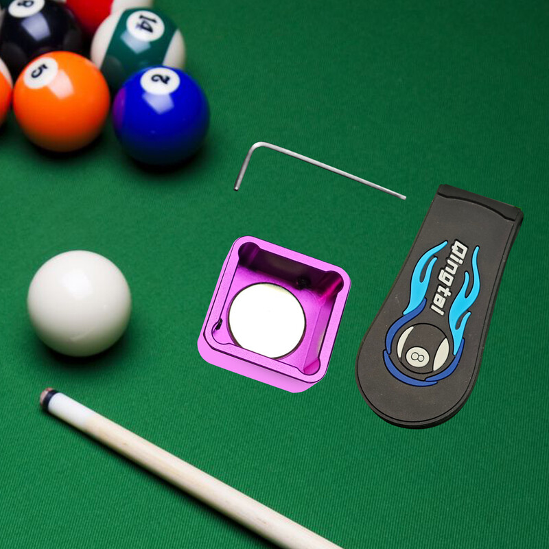 Držiak na kriedu na biliardové tágo, športové príslušenstvo na snooker, prenosná úložná skrinka na biliardové tágo, skrinka na kriedu z hliníkovej zliatiny, držiak na kriedu na biliardové tágo