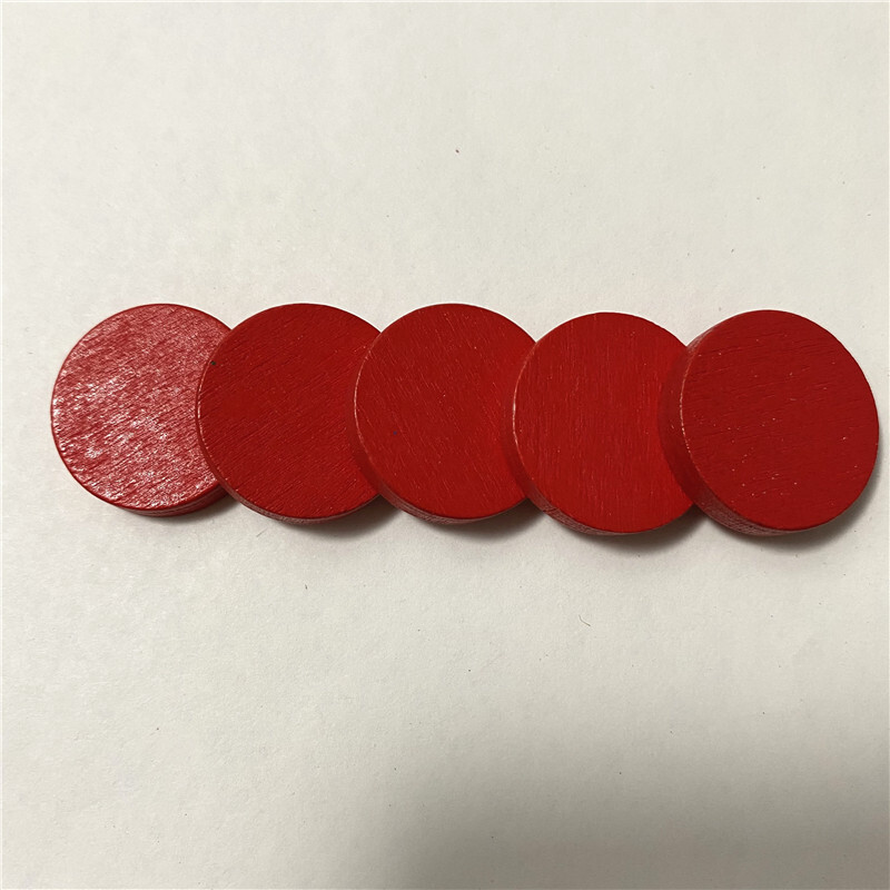 50 gabali 25*5 mm krāsaini koka apļveida šķīvju čipi Puzles šaha gabali galda spēļu piederumiem 10 krāsas