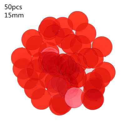 100/50 komada Montessori obrazovne matematičke igračke Resursi za učenje Zaliha bingo žetona u boji 15 mm