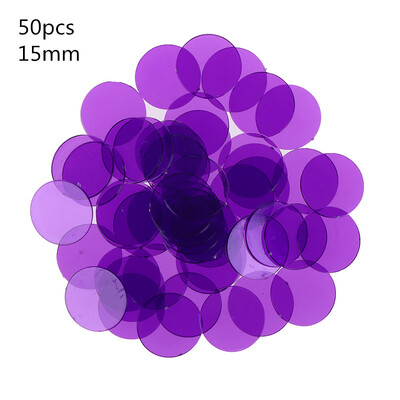 100/50 komada Montessori obrazovne matematičke igračke Resursi za učenje Zaliha bingo žetona u boji 15 mm