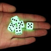 5-30PCS 14mm 6 Sided Noctilucent Dice Night Light Round Corner Cubes Fun Bar KTV Entertainment Luminous Game Dices Drinking Tool