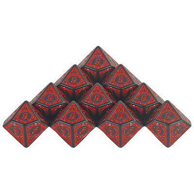 10-strane akrilne kockice D10 Polyhedral Dice Set za DND RPG igranje uloga stolne igre