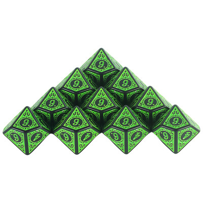 10-strane akrilne kockice D10 Polyhedral Dice Set za DND RPG igranje uloga stolne igre