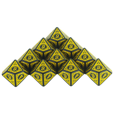 10-strane akrilne kockice D10 Polyhedral Dice Set za DND RPG igranje uloga stolne igre