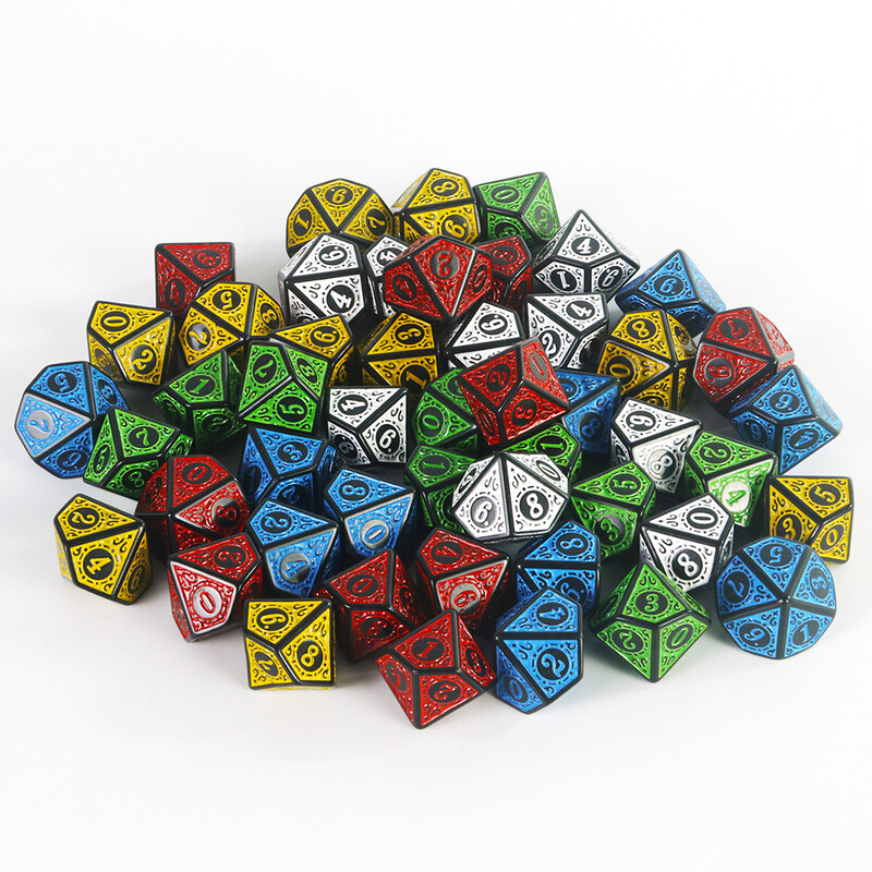 10-strane akrilne kockice D10 Polyhedral Dice Set za DND RPG igranje uloga stolne igre