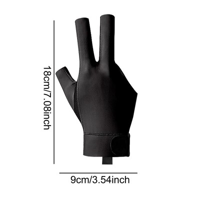 Horúci výpredaj biliardových rukavíc, protišmykové 3 prsty, športové pravá rukavica na snooker, elastické biliardové tréningové rukavice, príslušenstvo