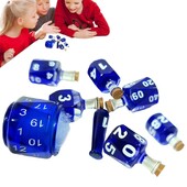 Potion Dice 7Pcs Set silikonskih kockica Kockice za igranje uloga Set kockica za igranje uloga s konstrukcijom od smole Cool kockice inspirirane astrologijom