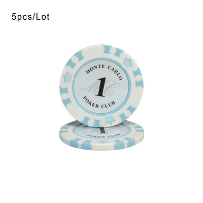 5 kom/lot Crown Texas Poker Mahjong žetoni 4X0,33 cm Casino novčići Zaštita za Baccarat kartice Vanjska pečena glina Unutarnji željezni lim 14 g