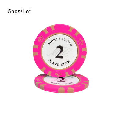 5 kom/lot Crown Texas Poker Mahjong žetoni 4X0,33 cm Casino novčići Zaštita za Baccarat kartice Vanjska pečena glina Unutarnji željezni lim 14 g