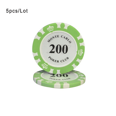 5 kom/lot Crown Texas Poker Mahjong žetoni 4X0,33 cm Casino novčići Zaštita za Baccarat kartice Vanjska pečena glina Unutarnji željezni lim 14 g