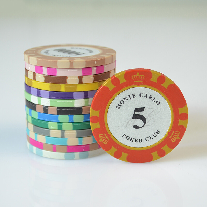 5 kom/lot Crown Texas Poker Mahjong žetoni 4X0,33 cm Casino novčići Zaštita za Baccarat kartice Vanjska pečena glina Unutarnji željezni lim 14 g