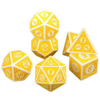 DND Polyhedral Dice Set 7 τμχ D4 D6 D8 D10 D12 D20 Game Dice For D&D RPG Role Playing Επιτραπέζια παιχνίδια