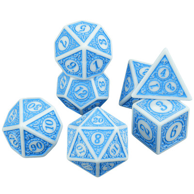 DND Polyhedral Dice Set 7pcs D4 D6 D8 D10 D12 D20 Igraće kocke za D&D RPG igranje uloga stolne igre
