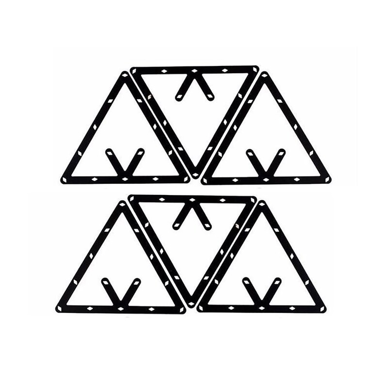 6Pcs 8 9 10 Ball Magic Invisible Rack Sheet Pozicioniranje biljarskog štapa Alat za biljarsku dvoranu za individualnu kućnu igru