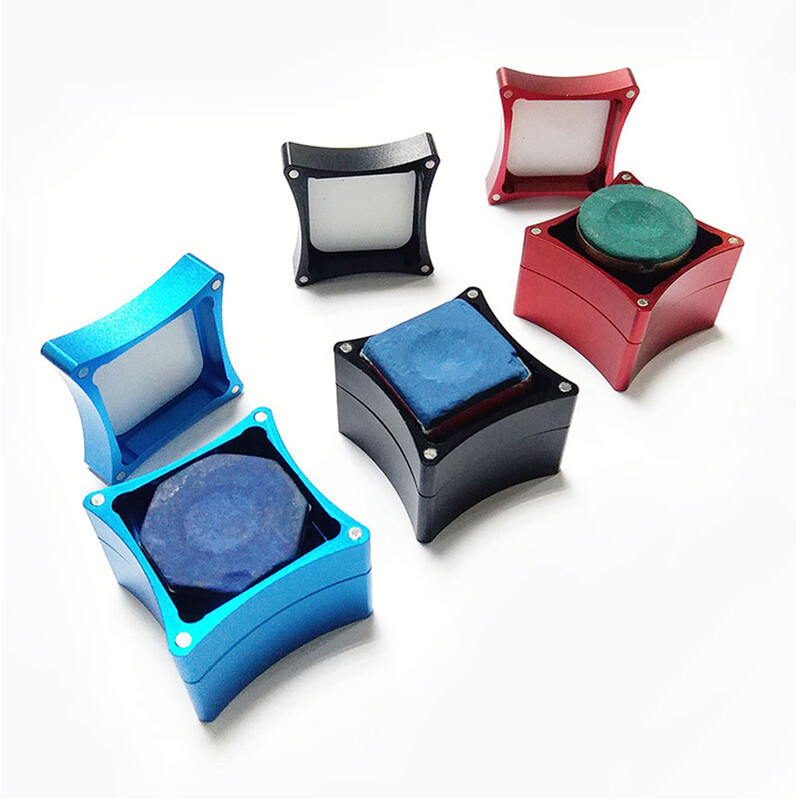 Prijenosni metalni mini držač za kredu za biljar, spajanje kreda za bazen, kutija za nošenje, kutija za biljarski pribor za prigušnicu, pribor za snooker