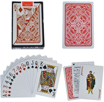 100% PVC plastika Vodootporna folija Karte za igranje za odrasle Poker Karte Društvene igre 58*88 mm Karte Poker karte