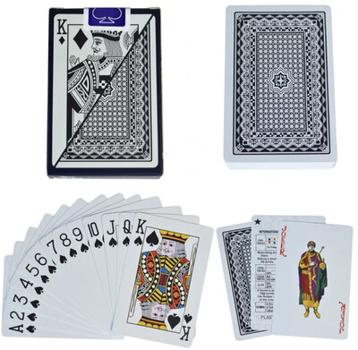 100% PVC plastika Vodootporna folija Karte za igranje za odrasle Poker Karte Društvene igre 58*88 mm Karte Poker karte