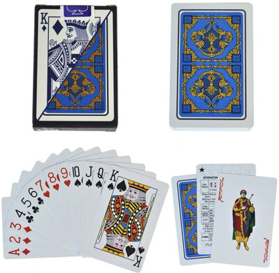 100% PVC plastika Vodootporna folija Karte za igranje za odrasle Poker Karte Društvene igre 58*88 mm Karte Poker karte