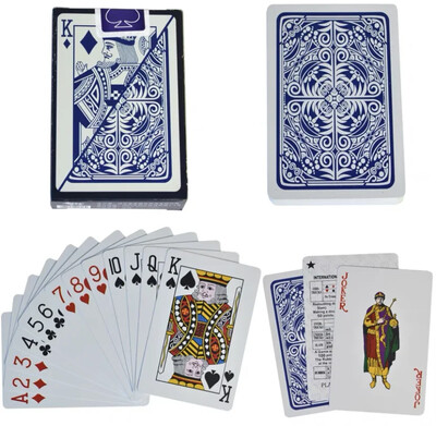 100% PVC plastika Vodootporna folija Karte za igranje za odrasle Poker Karte Društvene igre 58*88 mm Karte Poker karte