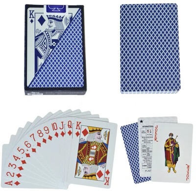 100% PVC plastika Vodootporna folija Karte za igranje za odrasle Poker Karte Društvene igre 58*88 mm Karte Poker karte