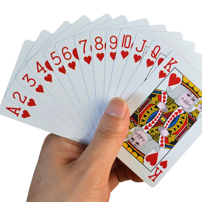 100% PVC plastika Vodootporna folija Karte za igranje za odrasle Poker Karte Društvene igre 58*88 mm Karte Poker karte