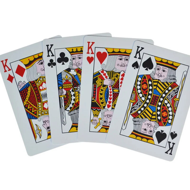 100% PVC plastika Vodootporna folija Karte za igranje za odrasle Poker Karte Društvene igre 58*88 mm Karte Poker karte