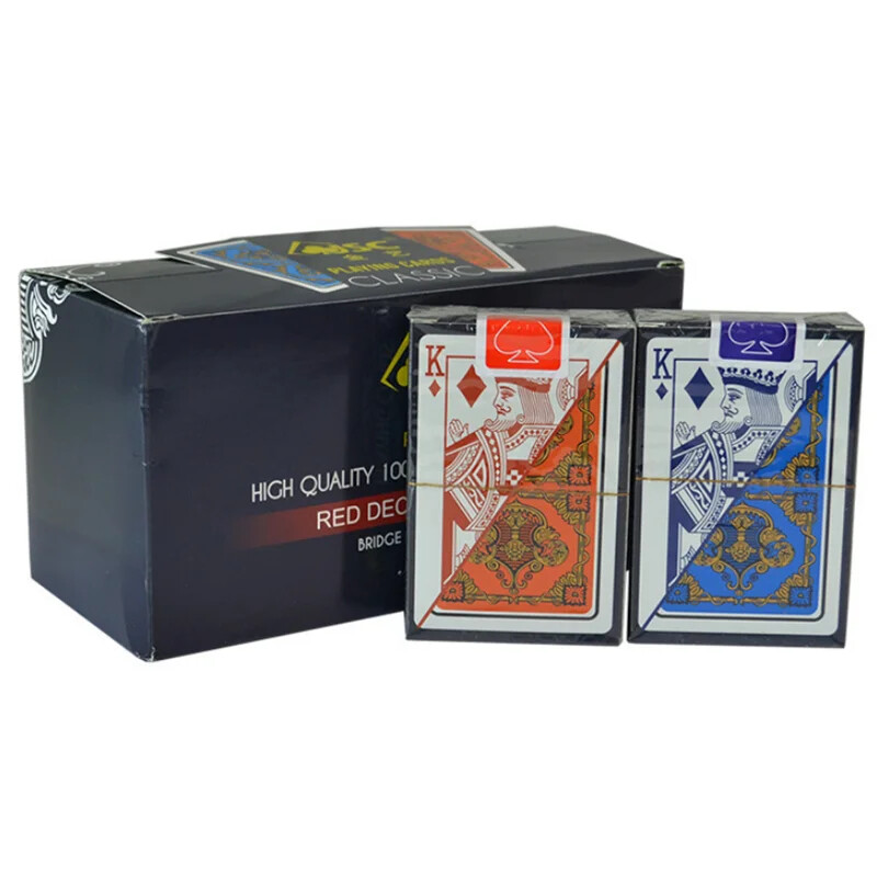 100% PVC plastika Vodootporna folija Karte za igranje za odrasle Poker Karte Društvene igre 58*88 mm Karte Poker karte