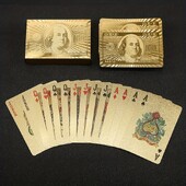 Igraće karte, Party Gold papirnate karte za igranje, Karte za igranje od srebrne folije, Vodootporne karte za igranje, Plastične igre za poker stol