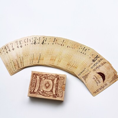 Retro kreatívna kolekcia hracích kariet, kartová hra, papierové karty, hra 63x88 mm