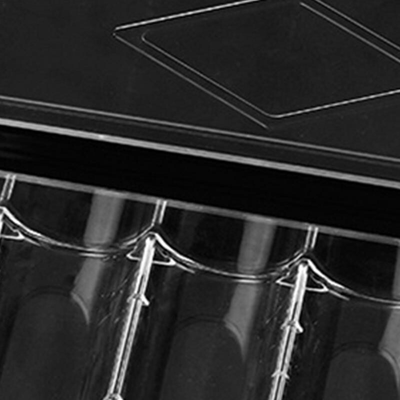 100 zseton professzionális akril póker zseton állvány játékkártya zsetontálca 5 rács póker zseton kijelző átlátszó akril 10 zseton tálcák