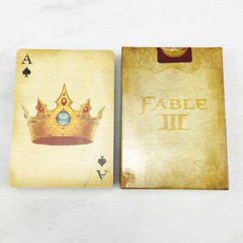 Карти за игра в ретро стил FABLE 3 Game Poker Carta Карти за игра от Fable III Limited Collector\'s Edition Set Never Open!