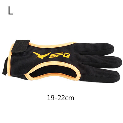 Rukavice za streličarstvo na otvorenom s 3 prsta, ergonomskog dizajna, podebljani, podesivi protuklizni štitnik, pribor za streličarstvo