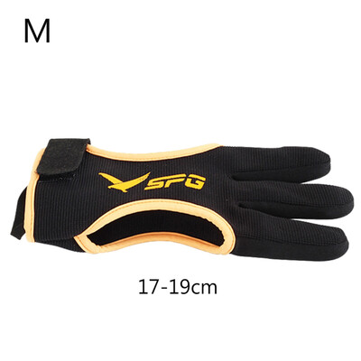 Rukavice za streličarstvo na otvorenom s 3 prsta, ergonomskog dizajna, podebljani, podesivi protuklizni štitnik, pribor za streličarstvo