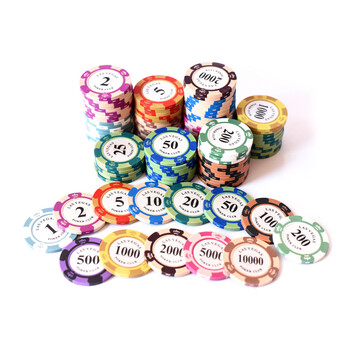 1 τμχ Clay Poker Chip πολλαπλών ονομασιών Φορητές μάρκες τυχερών παιχνιδιών-Chips Coin Las-Vegas for Casinos Coin Poker Chips Entertainment