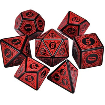 Многостранни 7-Die Dice Set Game Dice For TRPG DND Accessories Polyhedral D4 D6 D8 D10 D12 D20 Dice For Board Game Math Game