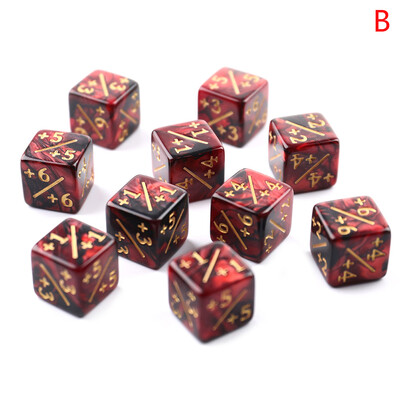 10 kom 16 mm 6 bočnih brojača kockica +1/-1 kockica Dječja igračka Kockice za brojanje za MTG Card Gaming Token Kocke vjernosti