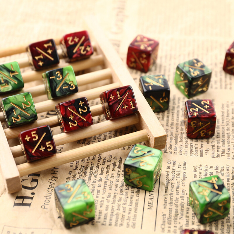 10 kom 16 mm 6 bočnih brojača kockica +1/-1 kockica Dječja igračka Kockice za brojanje za MTG Card Gaming Token Kocke vjernosti