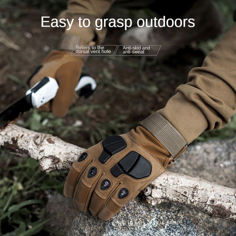 Potpuna zaštita prstiju rukavice protiv posjekotina za muškarce, prozračne, vježbanje, biciklizam, planinarenje, vožnja bicikla Moto rukavice guantes W30
