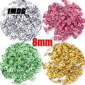 100 ks/balenie 8 mm akrylové štvorcové rohové kocky pravouhlé automatické mahjongové puzzle mini herné kocky