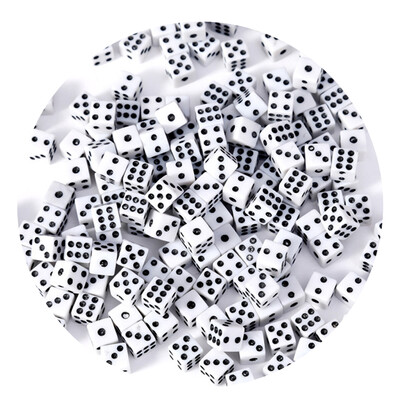 100 ks/balenie 8 mm akrylové štvorcové rohové kocky pravouhlé automatické mahjongové puzzle mini herné kocky