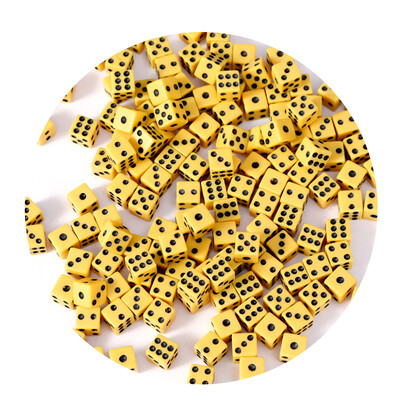 100 ks/balenie 8 mm akrylové štvorcové rohové kocky pravouhlé automatické mahjongové puzzle mini herné kocky