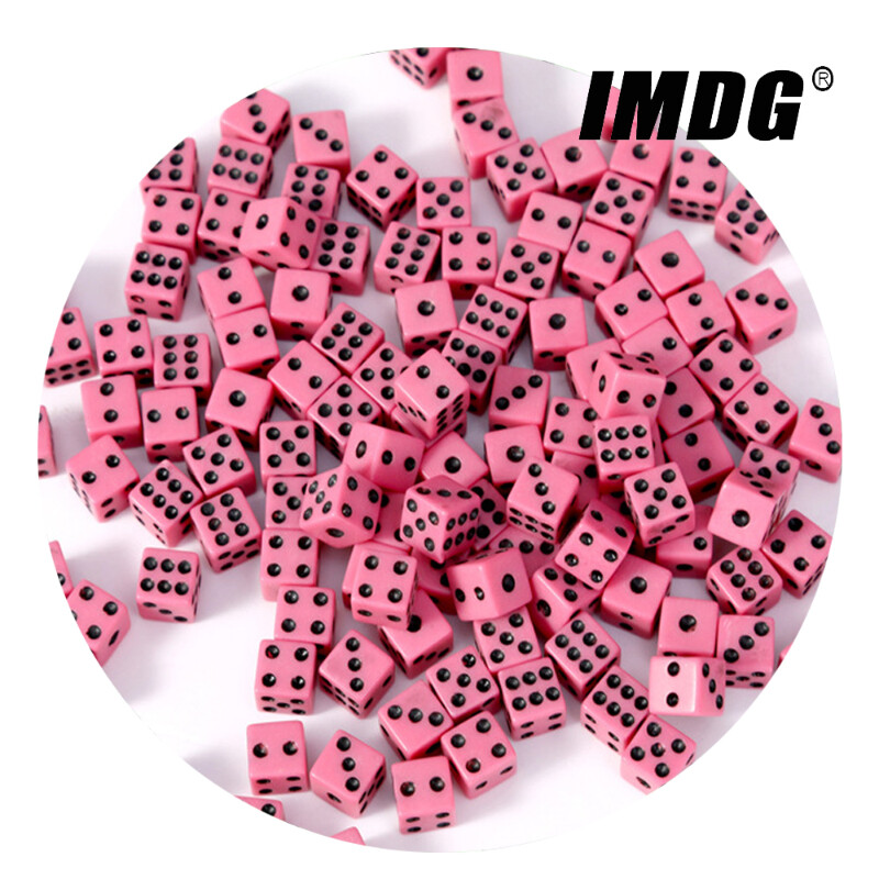100 ks/balenie 8 mm akrylové štvorcové rohové kocky pravouhlé automatické mahjongové puzzle mini herné kocky