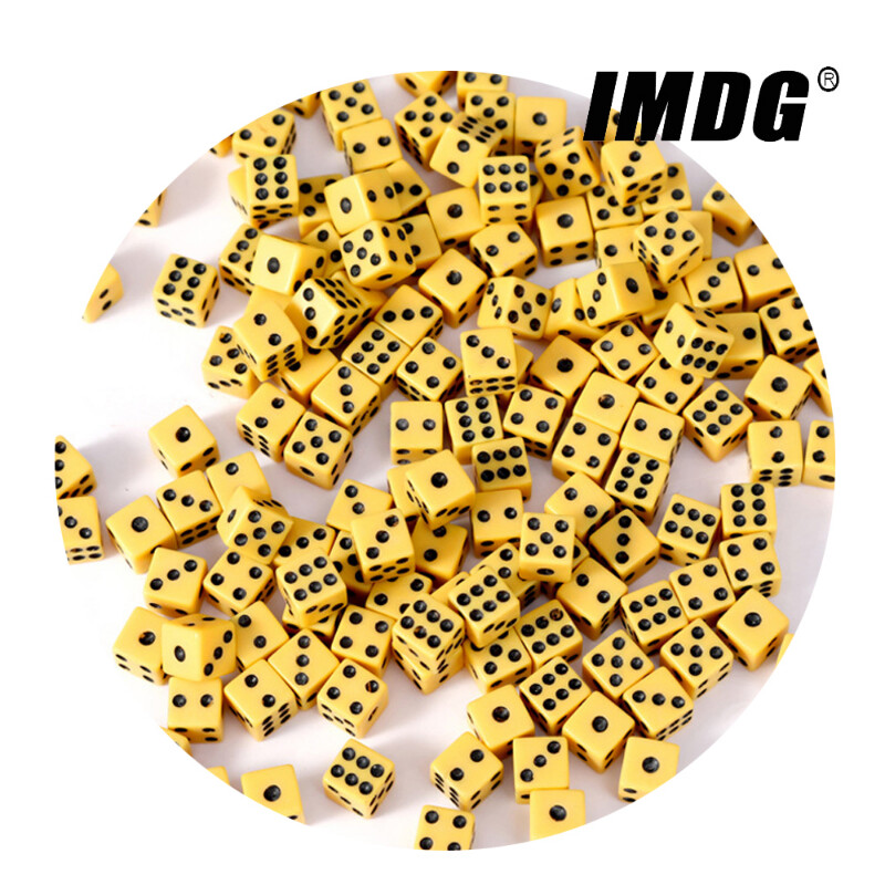 100 ks/balenie 8 mm akrylové štvorcové rohové kocky pravouhlé automatické mahjongové puzzle mini herné kocky