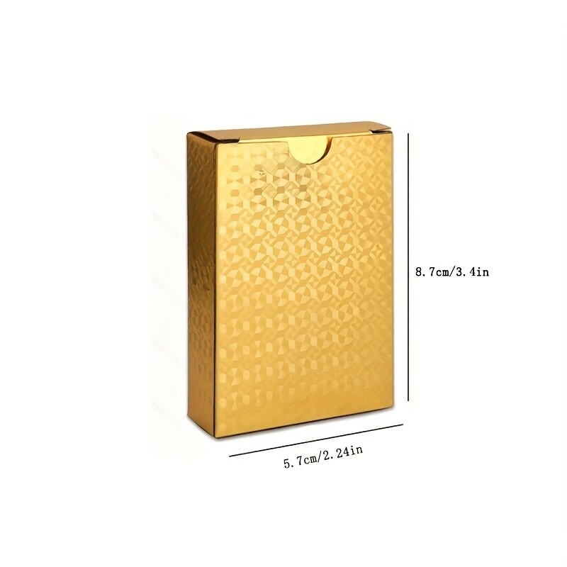 Vrhunske zlatne vodootporne karte za igranje - savršene za poker, zabave i igre! Noć vještica/Dan zahvalnosti/Božićni dar