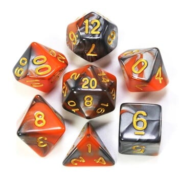 Dice DND Игра Dice Role Dice Смесване на цветове Комплект зарове с чанта 9 различни стила, налични за преносими играчки DND RPG TRPG игри