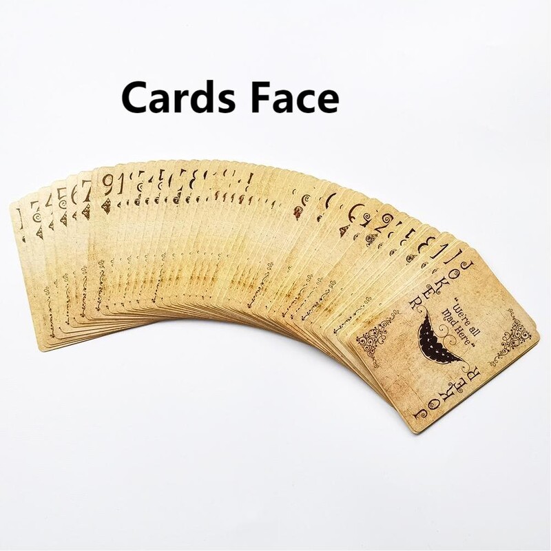 Karte za igranje u vintage stilu Alice in Game Poker Karte za igranje Špil Društvene igre Retro Poker Set Magic Card Novost Prisutni pokeri